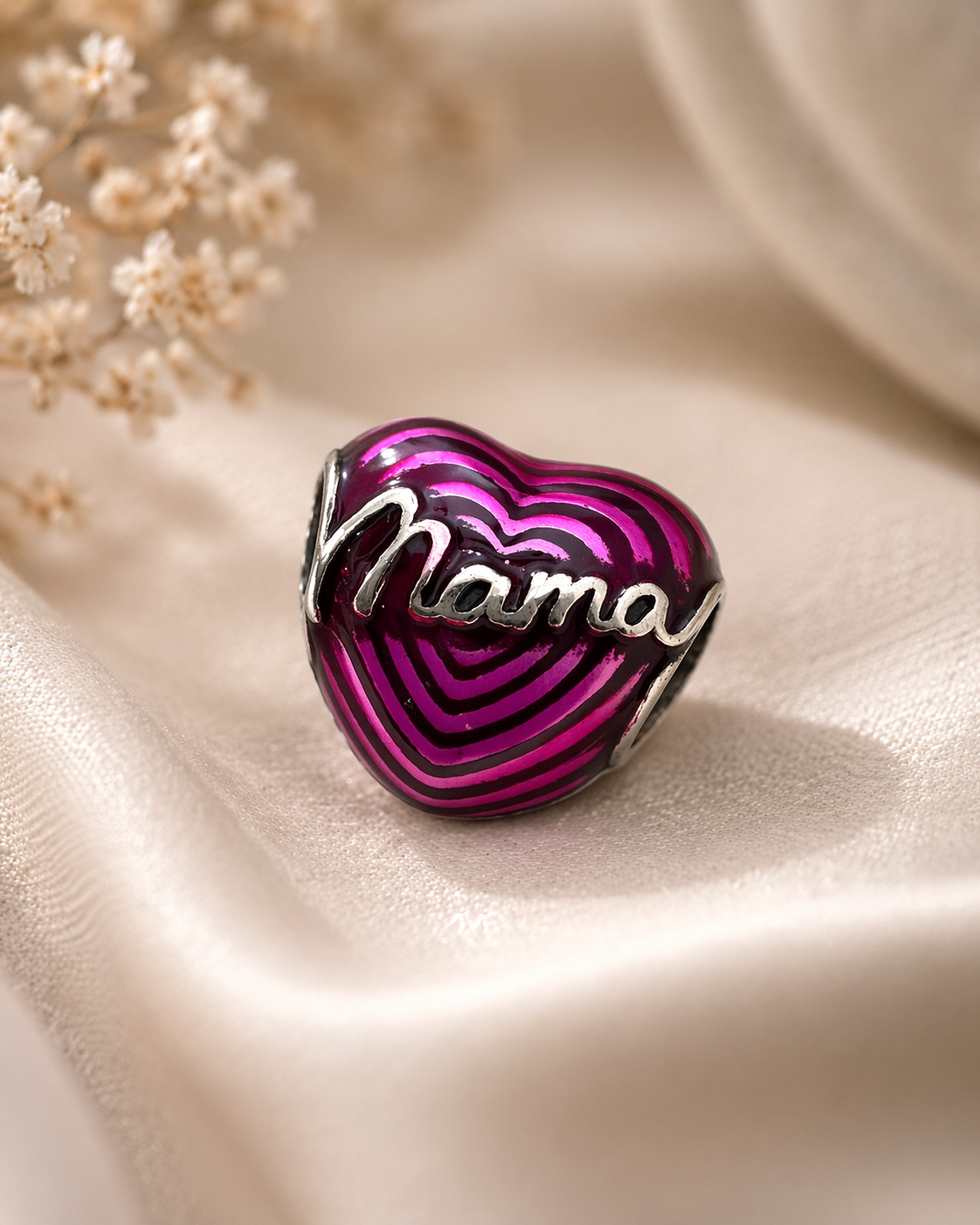 Mama Heart 925 Silver Charm