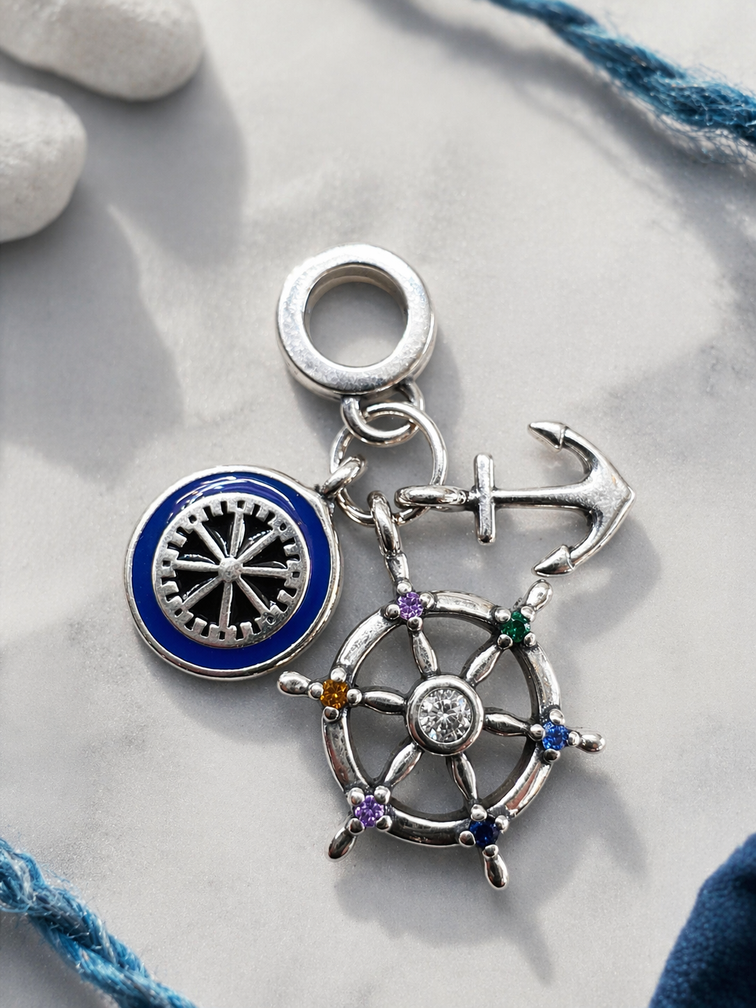 Nautical Anchor 925 Silver Charm