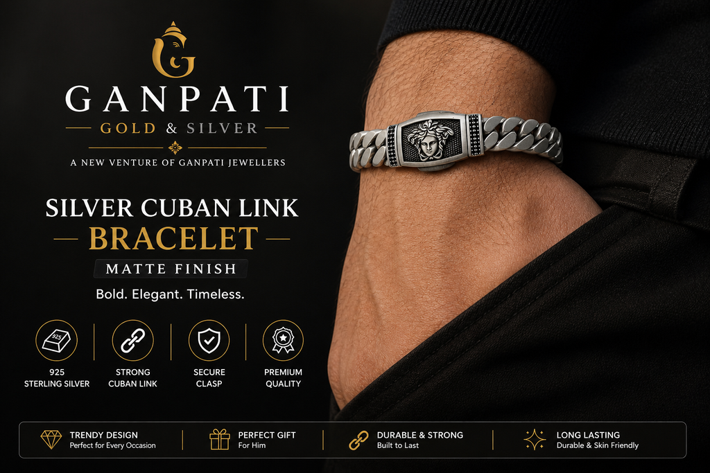 Exclusive Silver Cuban Link Bracelet – Matte Finish | 925 Sterling Silver