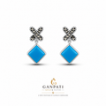 Blue Stone Designer Earrings