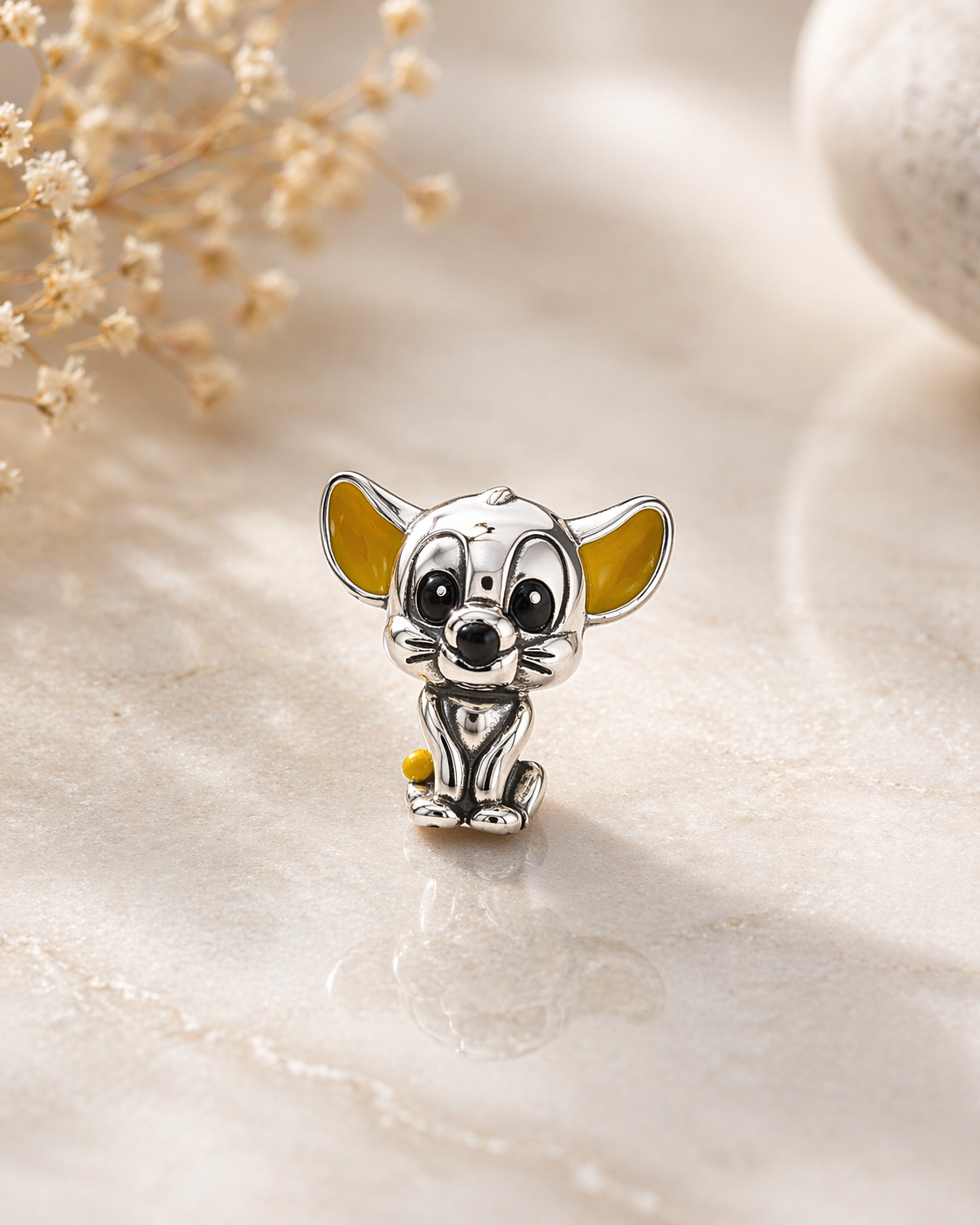 Cute Mouse 925 Silver Charm