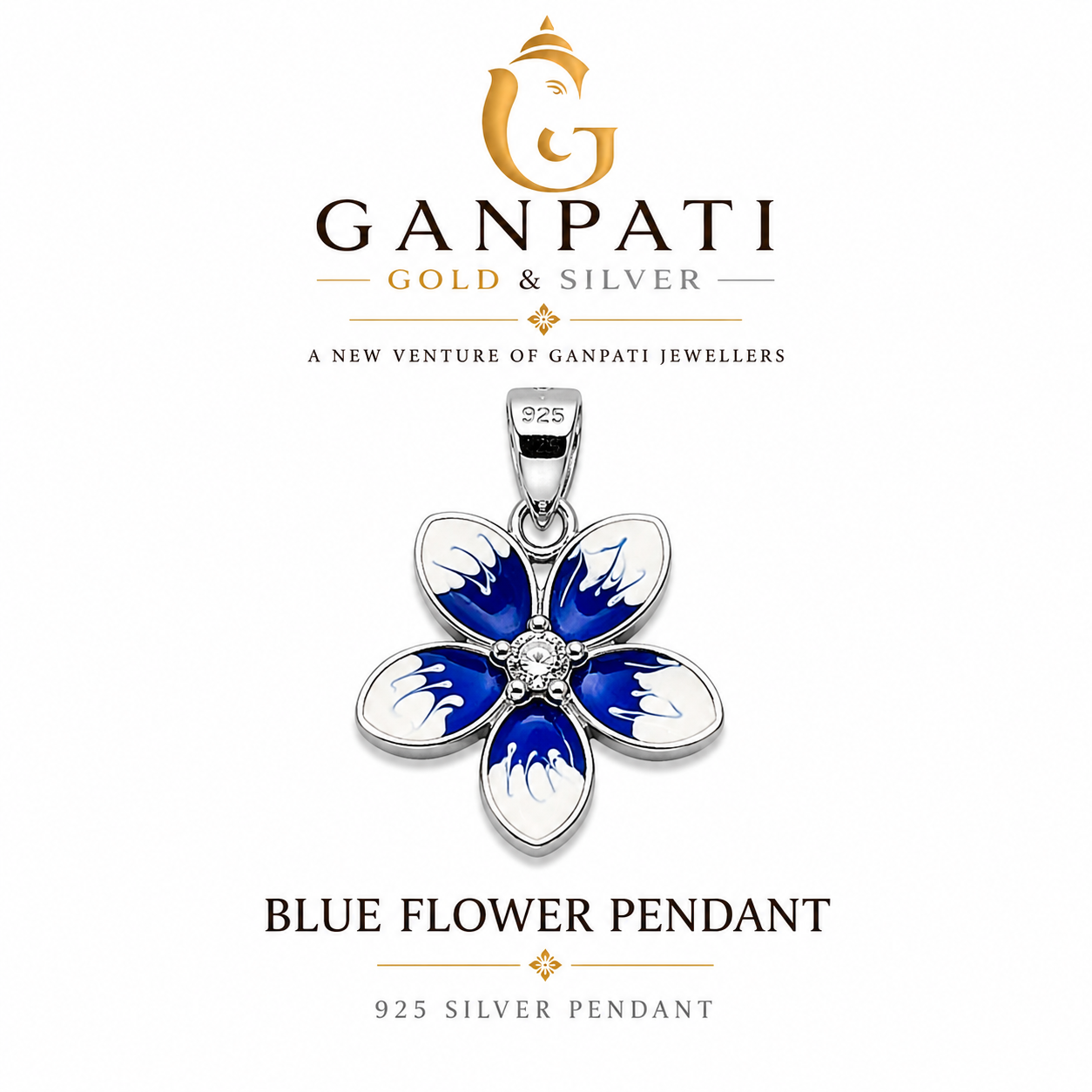 Blue Flower Pendant