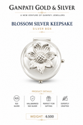 Blossom Floral 925 Silver Keepsake Box