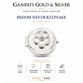 Bloom Floral 925 Silver Keepsake Box