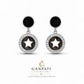 Star Round Designer Earrings