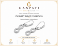 Infinity Drop Earrings – 925 Sterling Silver | Elegant Minimal Jewelry