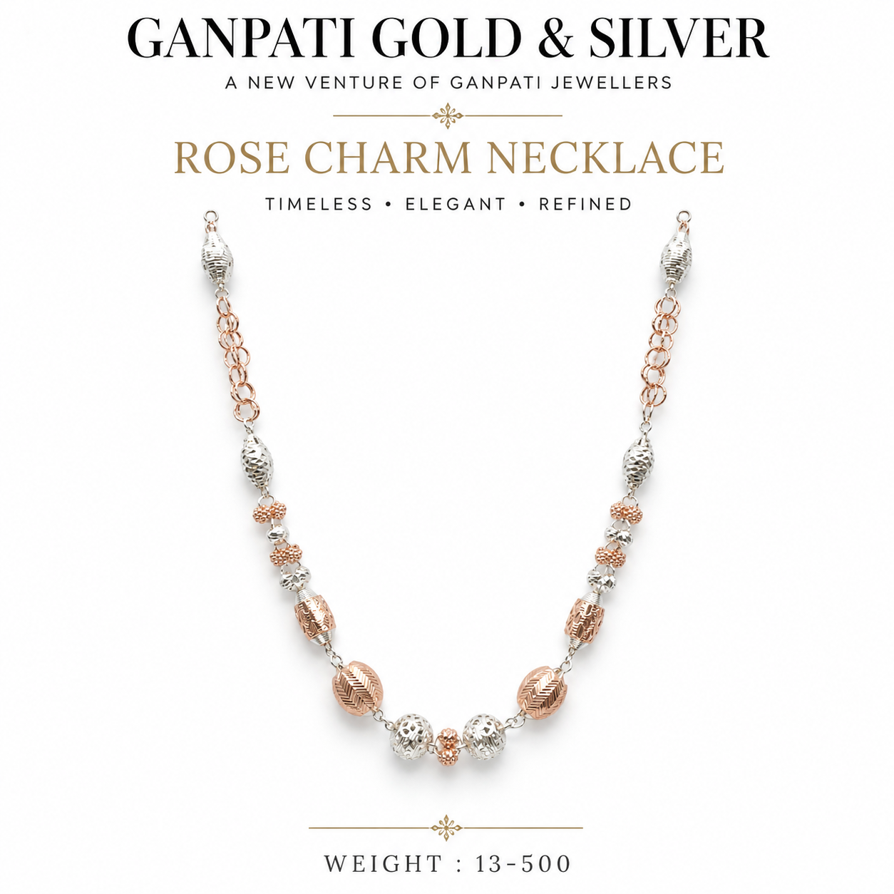 Rose Charm Necklace