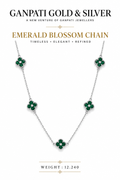 Emerald Blossom Chain